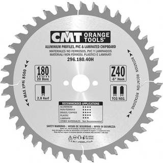 CMT Klinge 180x2,8x20 Z40 NE NEG - 296.180.40H