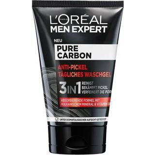 L'Oréal Men Expert Pure Carbon Anti-Pickel Tägliches Waschgel für jugendliche Männerhaut Cleansing gel