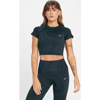 MP Tempo Wave Seamless Crop Top til kvinder – Sort - XXS