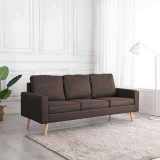 3-personers sofa stof brun