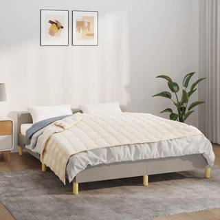 tyngdetæppe 150x200 cm 7 kg stof lys cremefarve