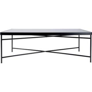 Sofabord sort/glas 60x120 cm