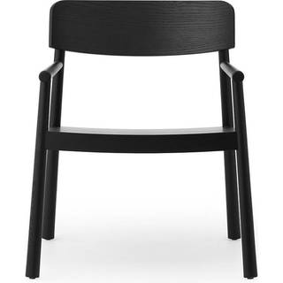 Normann Copenhagen - Timb Lounge Armchair Black - Lænestole - Simon Legald - Sort - Træ