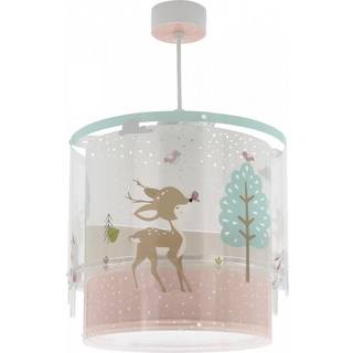 Dalber Børne hængelampe Loving Deer, dæmpbar, Multifarvet, Børneværelse, Plast
