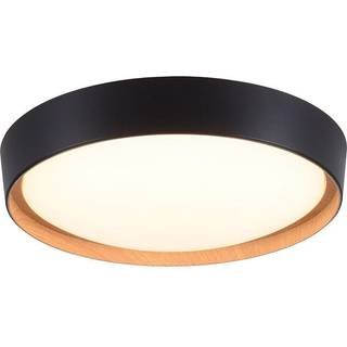 Rustik loftslampe sort inkl. LED 3-trins dæmpbar - Jure