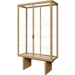 Gubi - Private Vitrine Light Stained Oak Veneer - Vitrineskabe - Space Copenhagen - Træ farvet - Glas/Metal/Træ