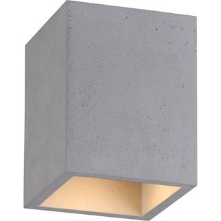 Paul Neuhaus loftlampe Eton, grå, beton, 11 cm x 11 cm, G9