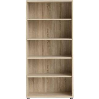 BudgetLine reol med 5 rum, hvid