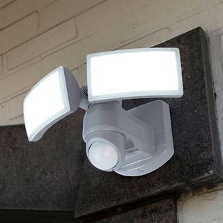 Arc LED-spotlight til udendørs brug med sensor, hvid