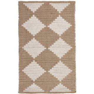 House Doctor Dry Tæppe Jute 60x90 Cm - Mønstrede tæpper Bomuld Natural - 205081010