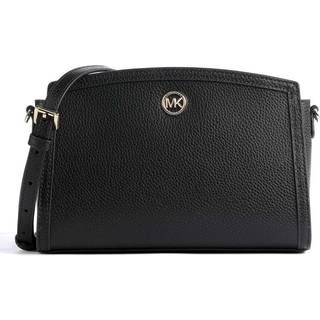 MK Chantal Large Pebbled Leather Crossbody Bag - Black - Michael Kors - ONE SIZE