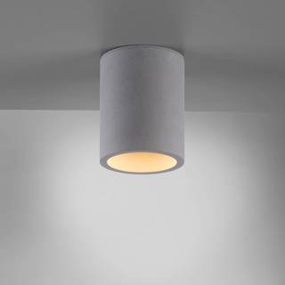 Paul Neuhaus Eton loftlampe, grå, beton, Ø 11 cm, GU10