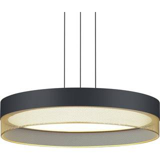 Mesh LED-pendel, Ø 45 cm, sort/guld