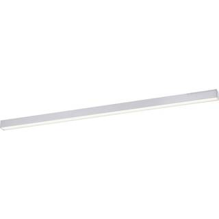 LED-loftlampe PURE Lines, 110 cm, sølv, CCT, fjernbetjening