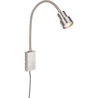 LED-væglampe Tusi med fleksibel arm, nikkel