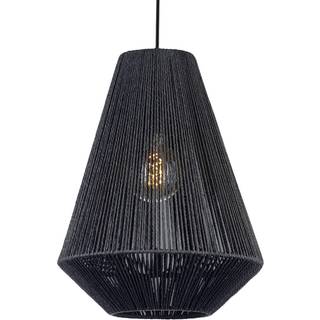 Rebpendel lavet af papir, sort, Ø 33 cm