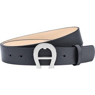 AIGNER Herren Gürtel blau Leder geprägt