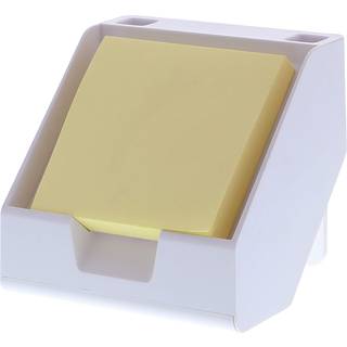 Bostitch Office Sticky Note Holder + Visit Card Stand inkluderer penholdere White