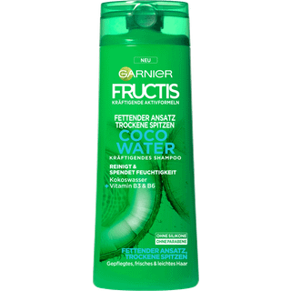 Garnier Fructis FATS Coco Water styrkende shampoo til fedtet hovedbund og tørre spidser 95.80 DKK/1 L