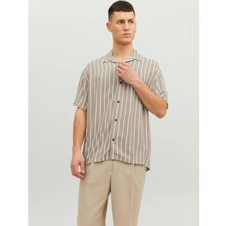 Jack & Jones Jeff Resort Stripe Shirt SS Crockery