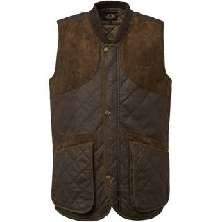 Chevalier Vintage Shooting Vest Leather Brown Herre XS -