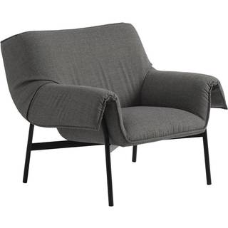 Muuto - Wrap Lounge Chair - Sabi 151/Black - Lænestole - Normal Studio - Grå,Sort - Metal/Tekstilmateriale/Skum/Plast