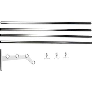 Essem Design Nostalgi 291 Tilbygningsdel Til Hattehylde Hvid / - Hattehylder Genanvendt Aluminum Krom - 030291