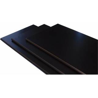 Hylde M-design 80x30x1,5 cm. - sort