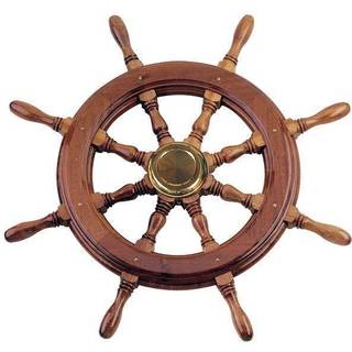 Pindrat Savoretti, mahogni, Ø370 mm, med nav, passer 3/4" (19 mm) rataksel, brun