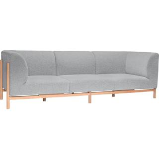 Hübsch Moment Sofa 3 Seater Stor Grå/Natur