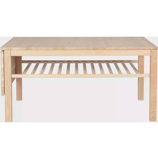 Haslev Klassik 4c Sofabord Med Foldeplade & Skuffe 75x110 Cm etræ - Sofabord Massiv Eg Hvidolieret eg - KLAL4CEGOHEGOH11155