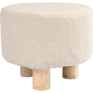 Elegant Puf med Træben - 21,5 cm Højde