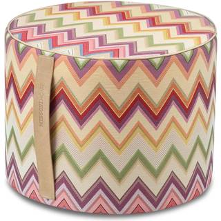 Missoni Seating - 'Agadir' pouf in ORANGE MULTICOLOR 76%CO-24%PL