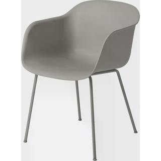 Muuto Fiber Armstol Stålunderstel - Stole Pulverlakeret Stål Grå - 58969