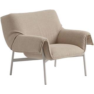 Muuto - Wrap Lounge Chair - Ecriture 240/Grey - Lænestole - Normal Studio - Beige,Grå - Metal/Tekstilmateriale/Skum/Plast