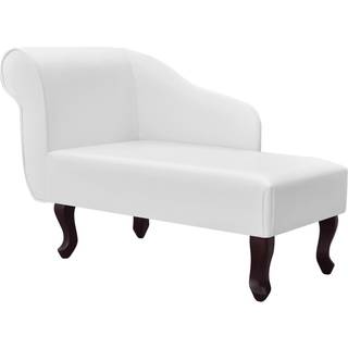 chaiselong kunstlæder hvid