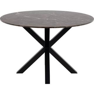 Heaven spisebord | Ø:120 | brun Emperador poleret marmor