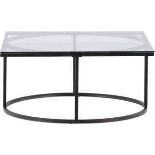 Skanör sofabord 90x90cm sort, glas.