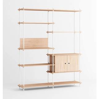 Moebe Shelving System s.200.2.C - Hvid/Eg