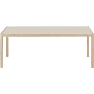 Muuto Workshop spisebord Grey linoleum/Oak 200x92 cm