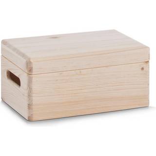 Kasser af nåletræ med låg uden inddelere - Natur - 30cm x 20cm x 14cm - Søs