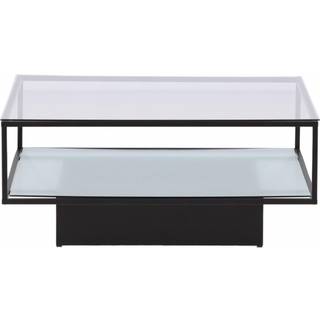 Maglehem sofabord 90x90cm sort, glas.