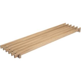 Lastein by Hoigaard Norline  skohylde/hylde, 100 x 30,5 cm, eg/rustfrit stål