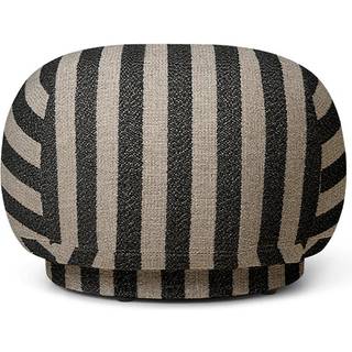 Ferm Living Rico Louisiana Puf Sand/ - Sækkestole & Puffer Hør Sort - 1104266165
