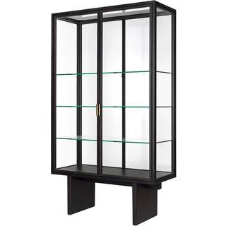 Gubi - Private Vitrine Brown/Black Stained Oak - Vitrineskabe - Space Copenhagen - Brun,Sort - Glas/Metal/Træ