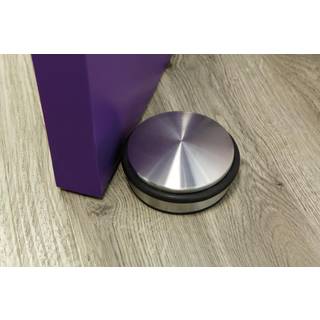 Twinco rund dørstopper Ø11cm sort og stål