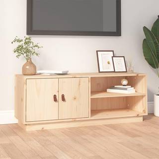 tv-bord 105x34x40 cm massivt fyrretræ