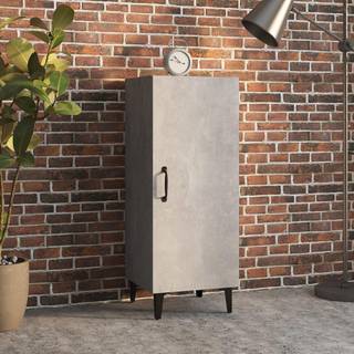 Skænk 34,5X34X90 Cm Konstrueret Træ - Betongrå