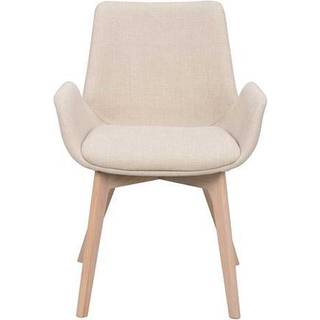 Rowico Drimsdale spisebordsstol (beige stof, brunbejdset eg stel)