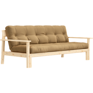Unwind Sovesofa Fra Karup Design i Massiv FSC Fyrretræ | Japandi - 758 Wheat Beige